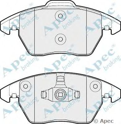APEC BRAKING pad2041 -  Комплект тормозных колодок, дисковый тормоз
